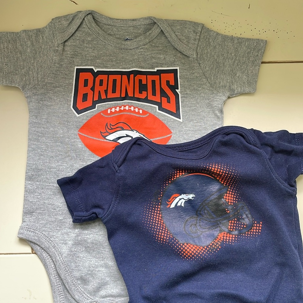 Broncos Onesies | 3-6 Months